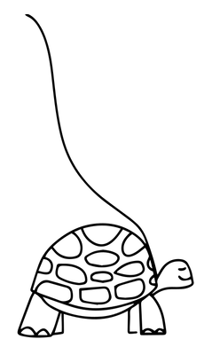 żółw na smyczy od blush.design w artykule właściciel zwierzęcia