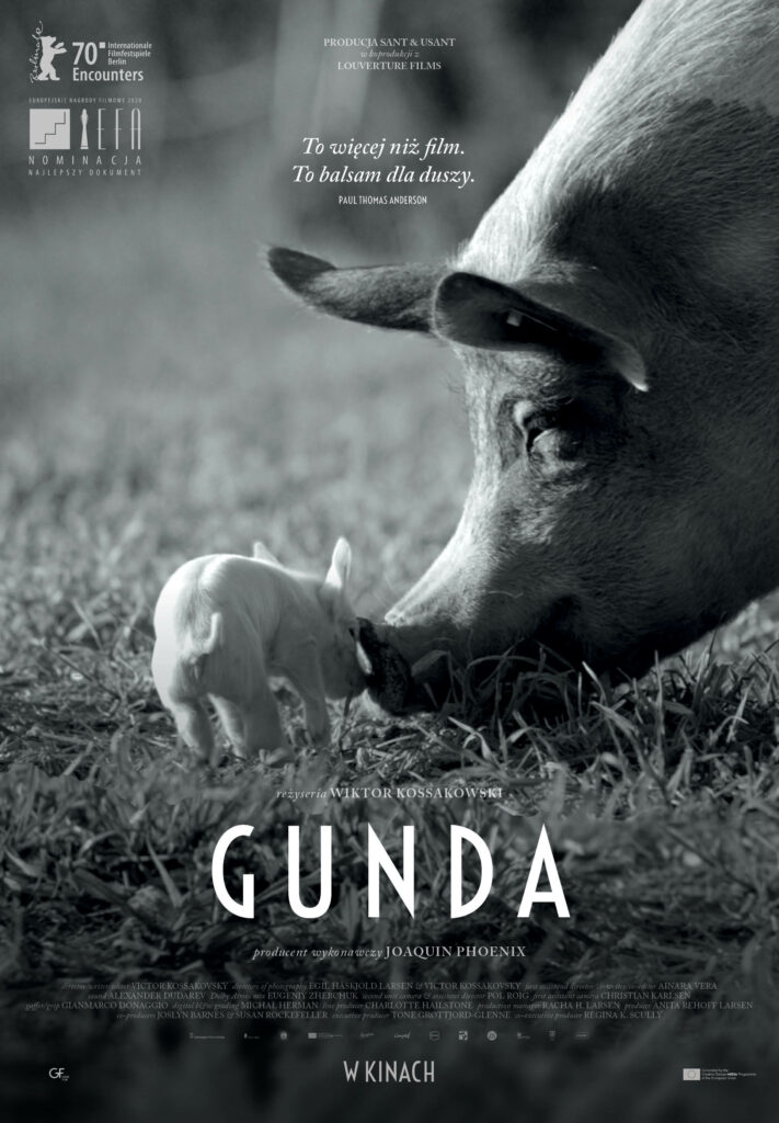 plakat "Gunda" - Storyline Studios, Sant & Usant, Norwegian Film Institute, Louverture Films, Artemis Rising Foundation